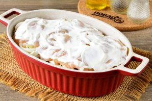 Куриные грудки с картошкой и грибами