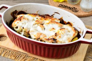 Куриные грудки с картошкой и грибами