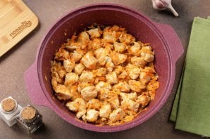 Курица с картофелем и морковью Курица с картофелем и морковью
