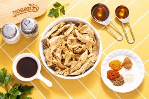 Соевое мясо в аэрогриле