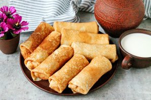 Блинчики с куриной грудкой Блинчики с куриной грудкой