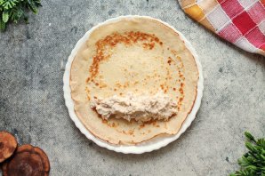 Блинчики с куриной грудкой Блинчики с куриной грудкой