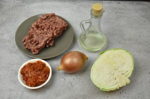 Начинка из фарша и капусты для блинов