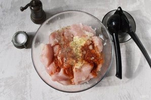 Шашлык из куриной грудки