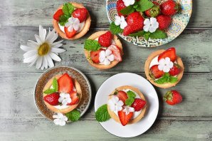Тарталетки с клубникой