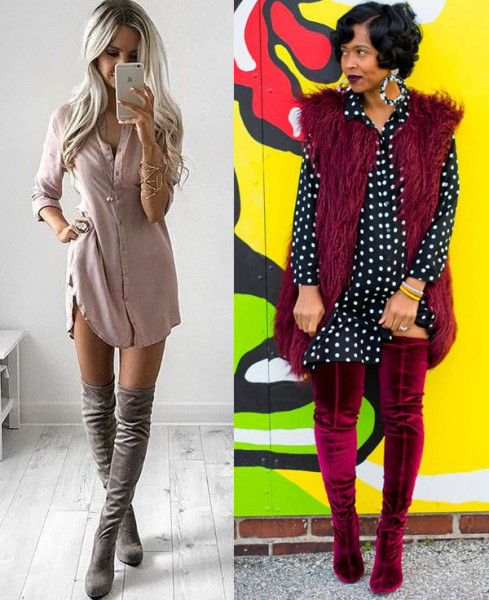 
					С чем носить высокие сапоги			
			