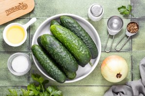 Салат с огурцами на зиму Салат с огурцами на зиму