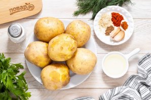 Запеченный молодой картофель