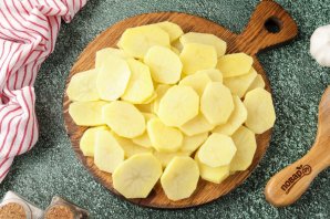 Картофель с фаршем и грибами Картофель с фаршем и грибами