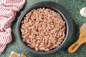 Картофель с фаршем и грибами Картофель с фаршем и грибами